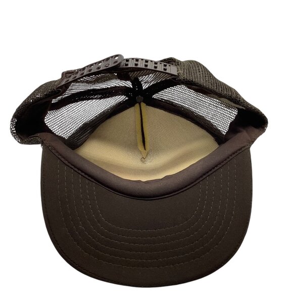 Vtg Brown Steel Company Construction Trucker Hat Mesh Snapback Adjustable Ohio - Picture 4 of 7